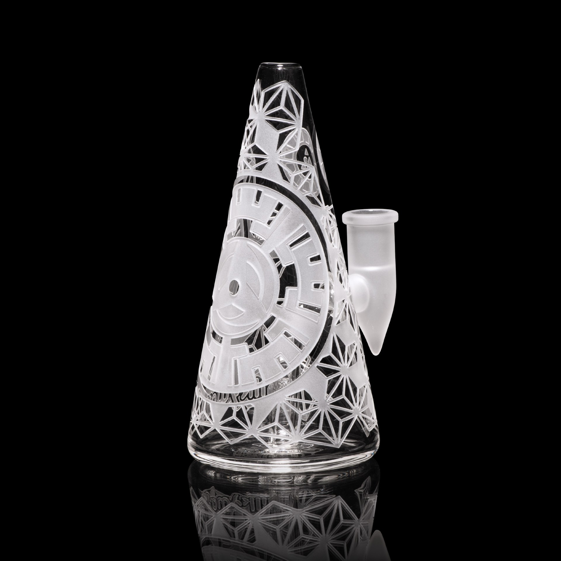 Hypnotic 6″ Clear Dab Rig - Milkyway Glass