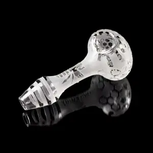 Bee Hive Clear Hand Pipe