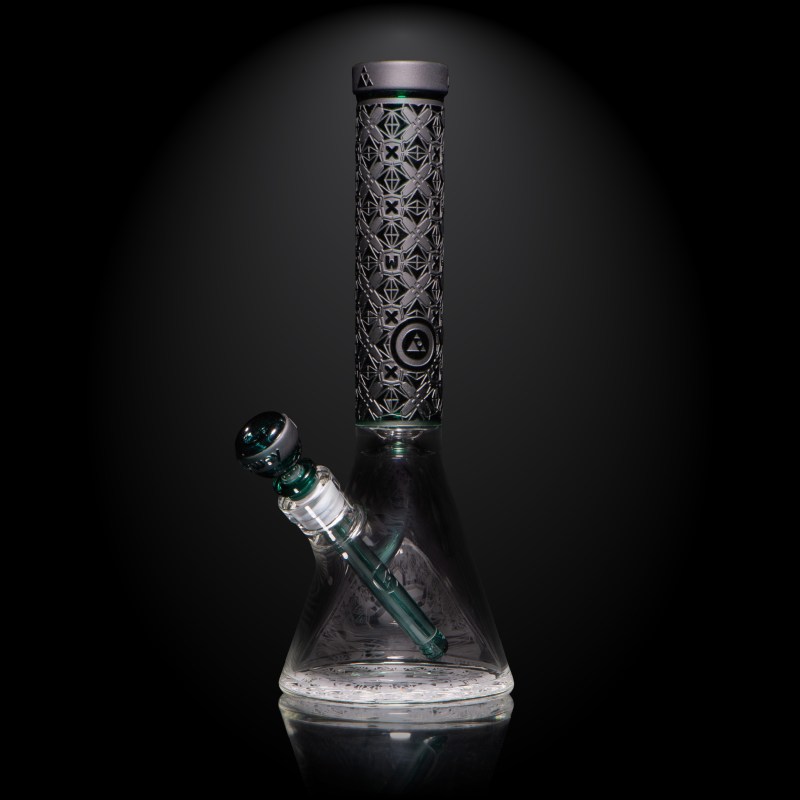 MK-106_B X-Morphic: EVO 14" Teal Beaker Bong