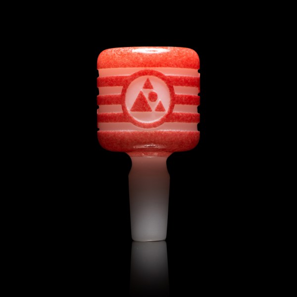 Universal White and Red Frit Bowl