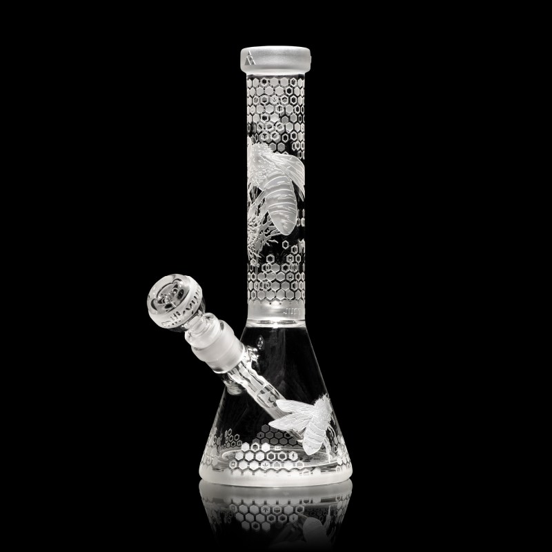 Mini Apiary 11" Clear Beaker Bong