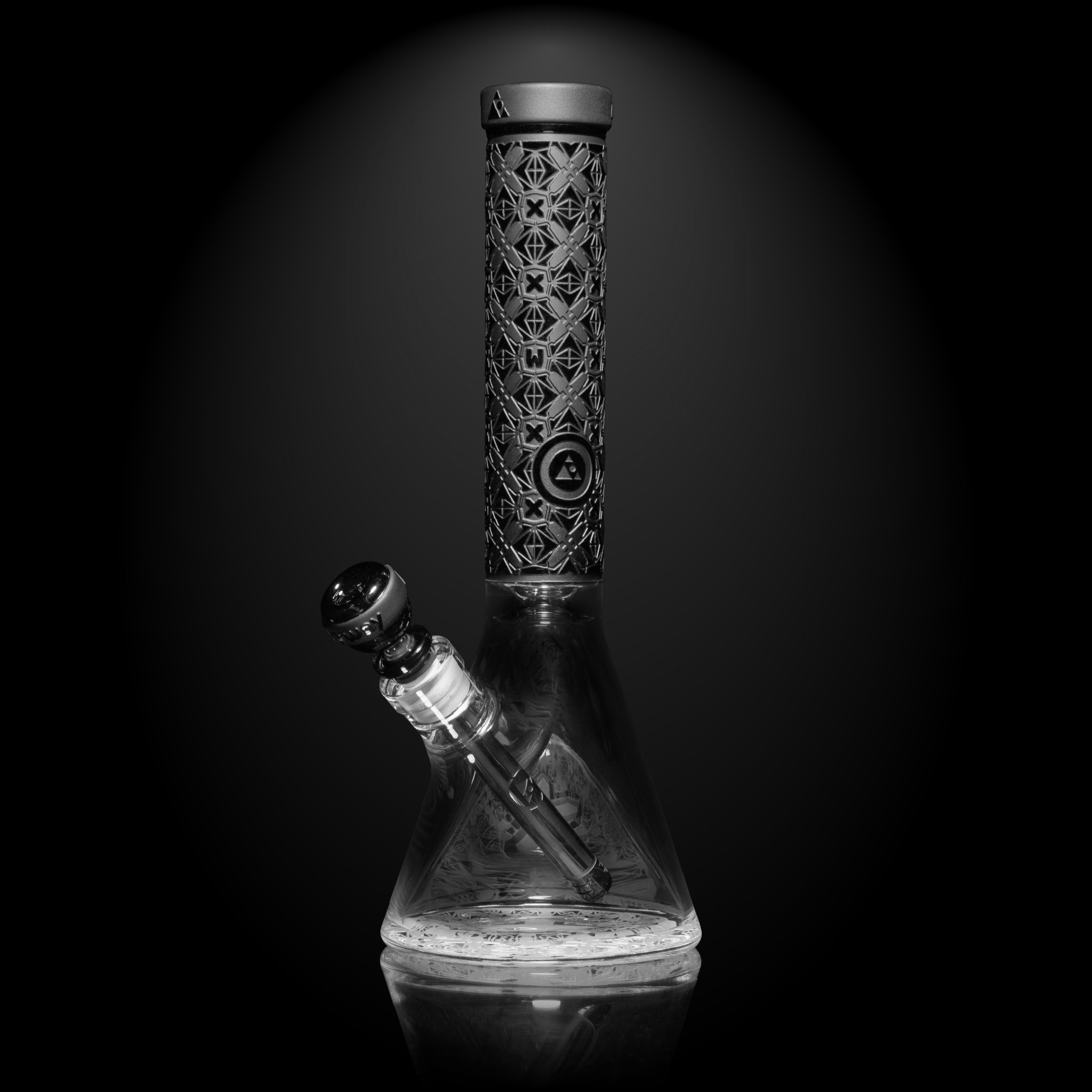 X-Morphic: EVO 14″ Beaker Bong - Milkyway Glass