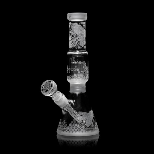 Hive Colony 11" Clear Beaker Bong with Tree Perc