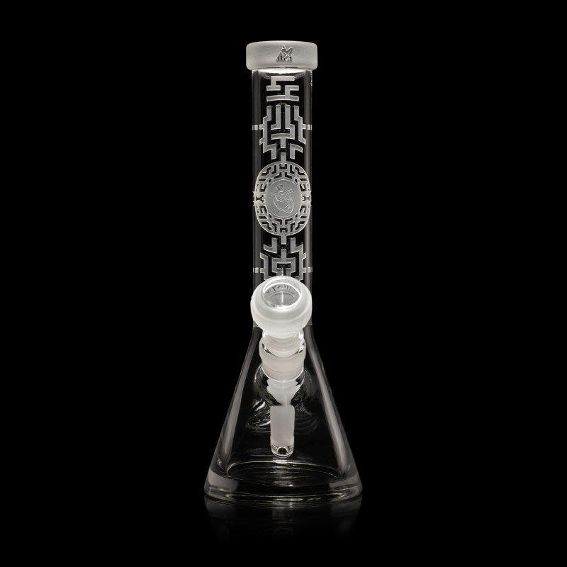Bio-Encryption 10.5" Beaker Bong - Clear