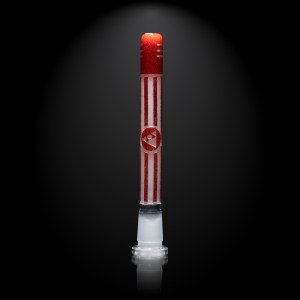 Universe Technicolor 6″ Frit Downstem - Red Frit