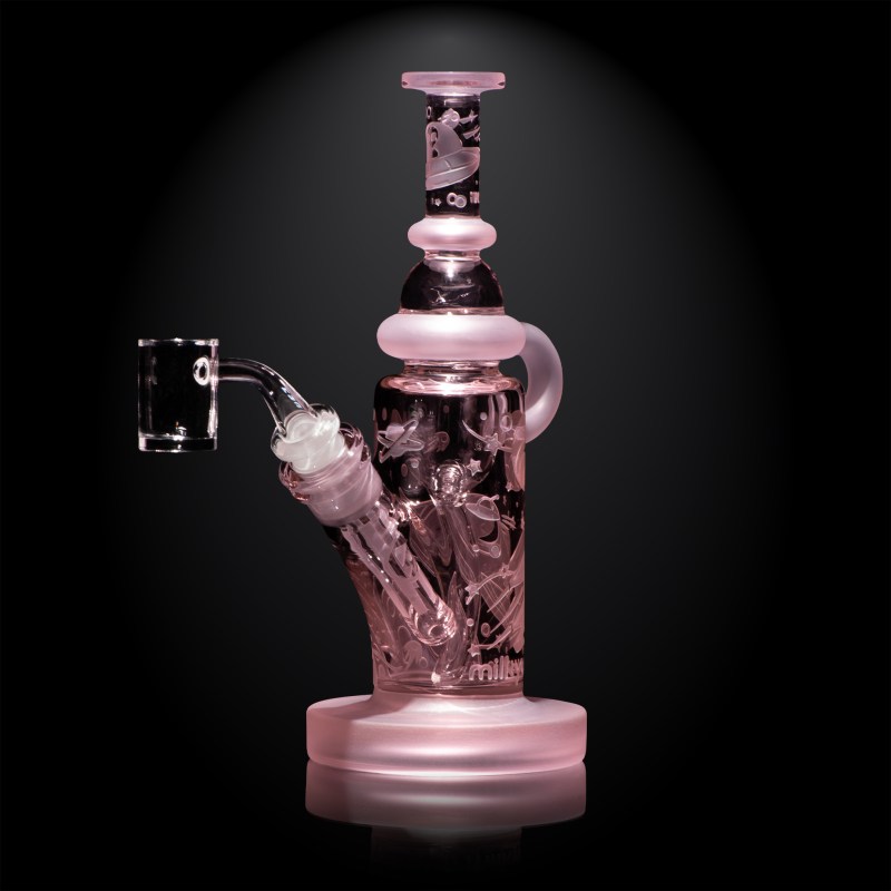Space Odyssey Incycler 9" Dab Rig - Pink