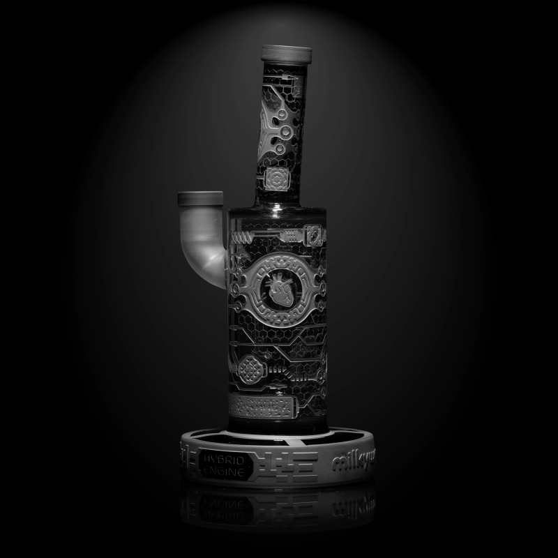 Hybrid Engine 9” Dab Rig - Smoke