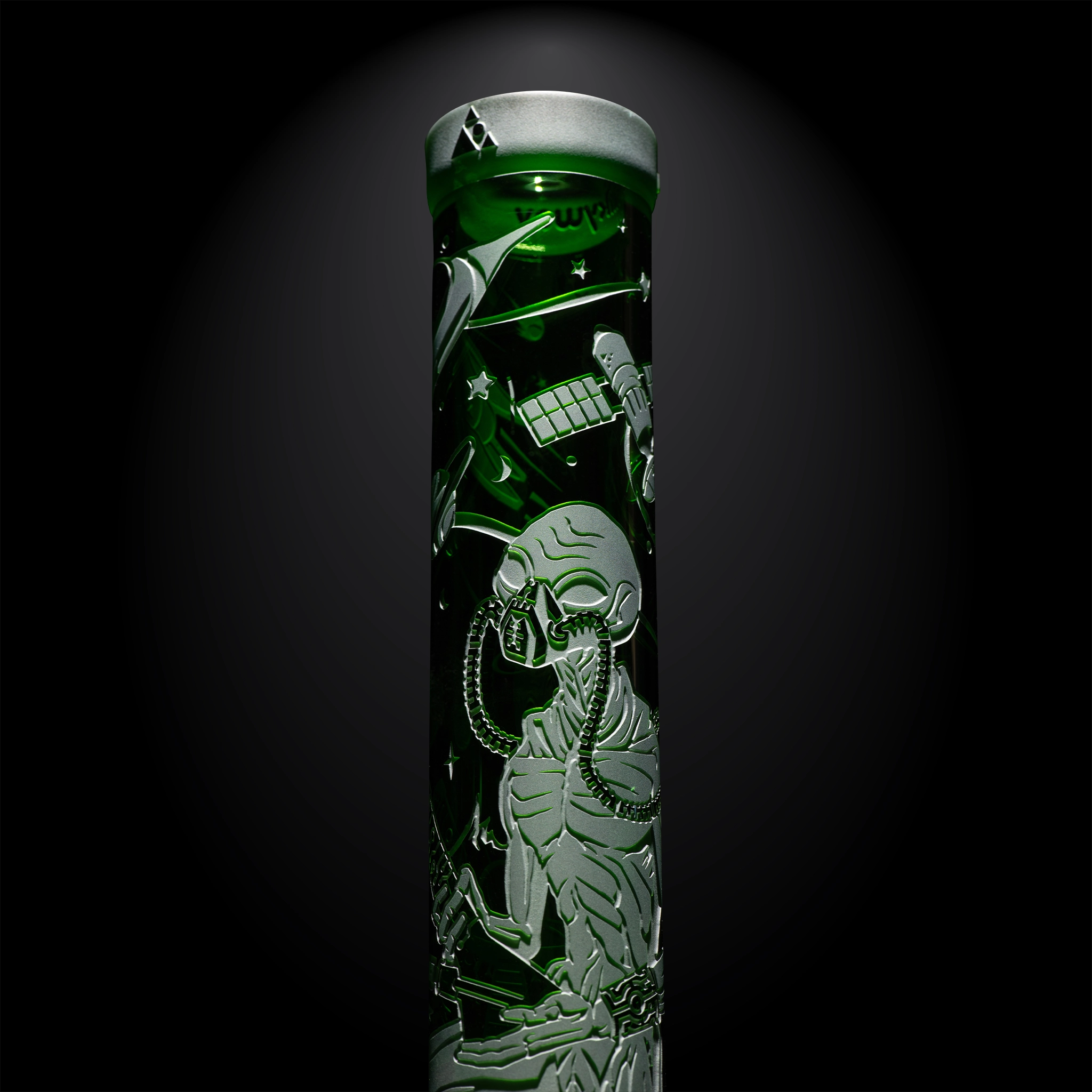 MK-1330-1_I Alien Artifacts green beaker bong-space odyssey-Milkyway