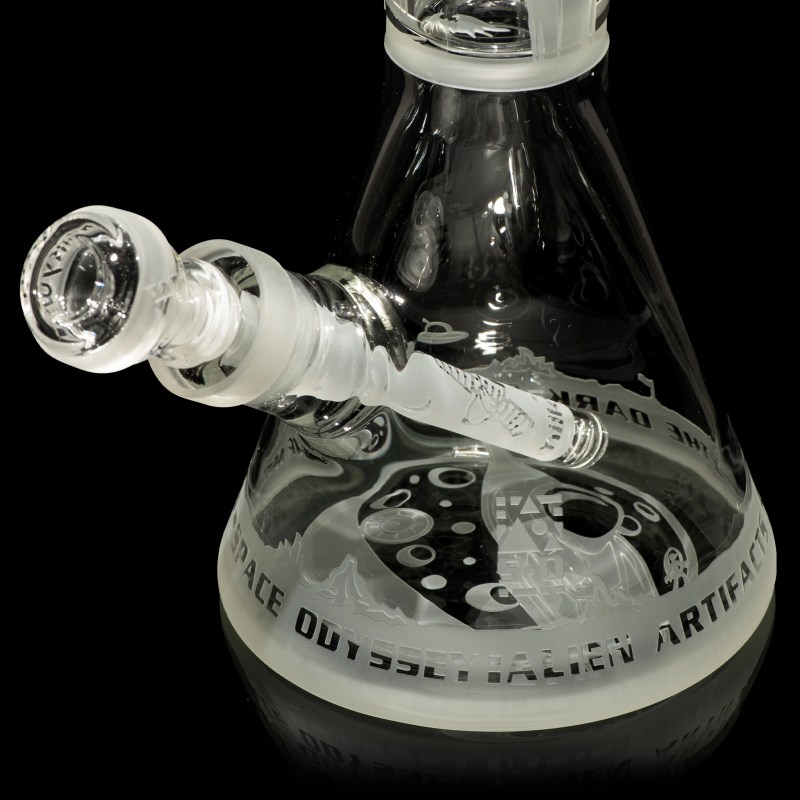 Alien Artifacts clear beaker bong-space odyssey-Milkyway