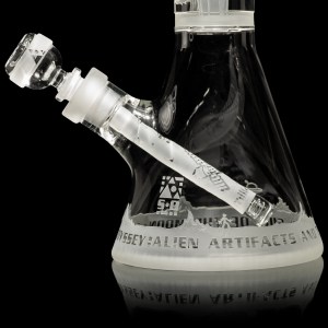 Alien Artifacts clear beaker bong-space odyssey-Milkyway