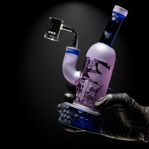 Pollenator purple/dark blue dab rig-the hive-Milkyway