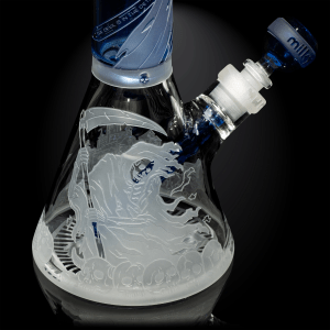 Retribution light blue beaker bong-skullduggery-Milkyway
