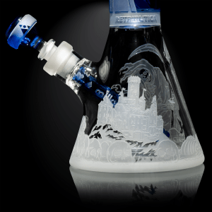 Retribution light blue beaker bong-skullduggery-Milkyway