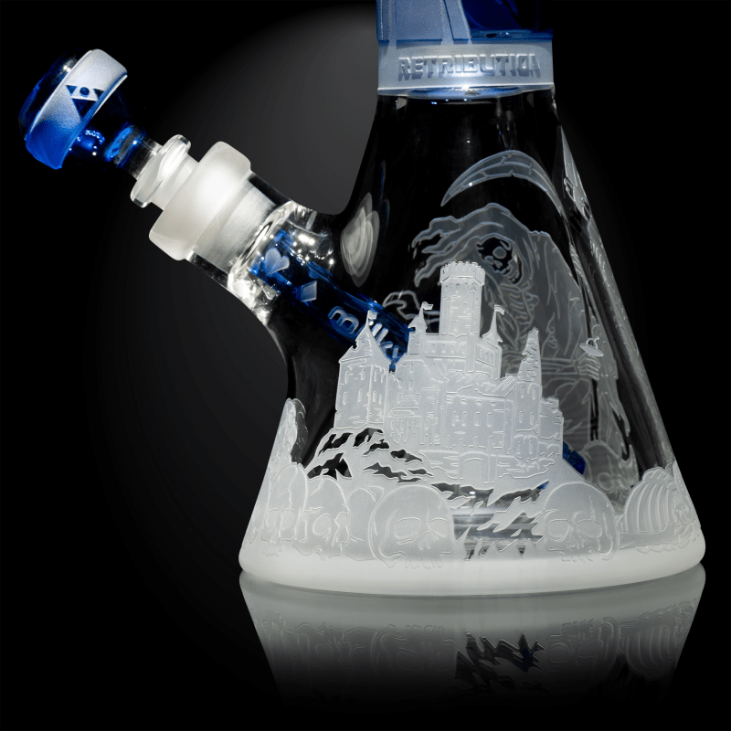 Retribution light blue beaker bong-skullduggery-Milkyway