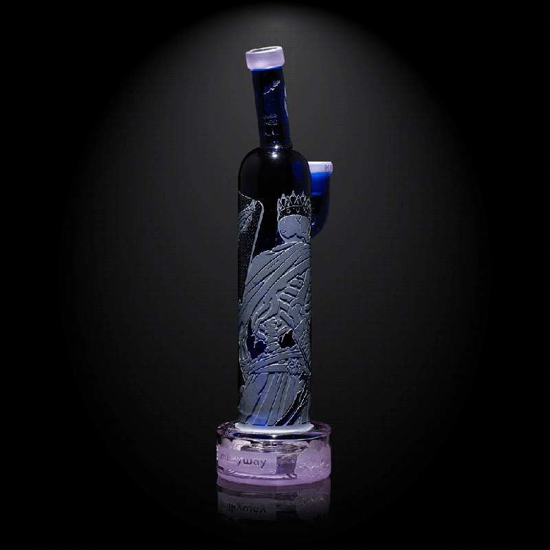 Retribution dark blue/purple dab rig-skullduggery-Milkyway