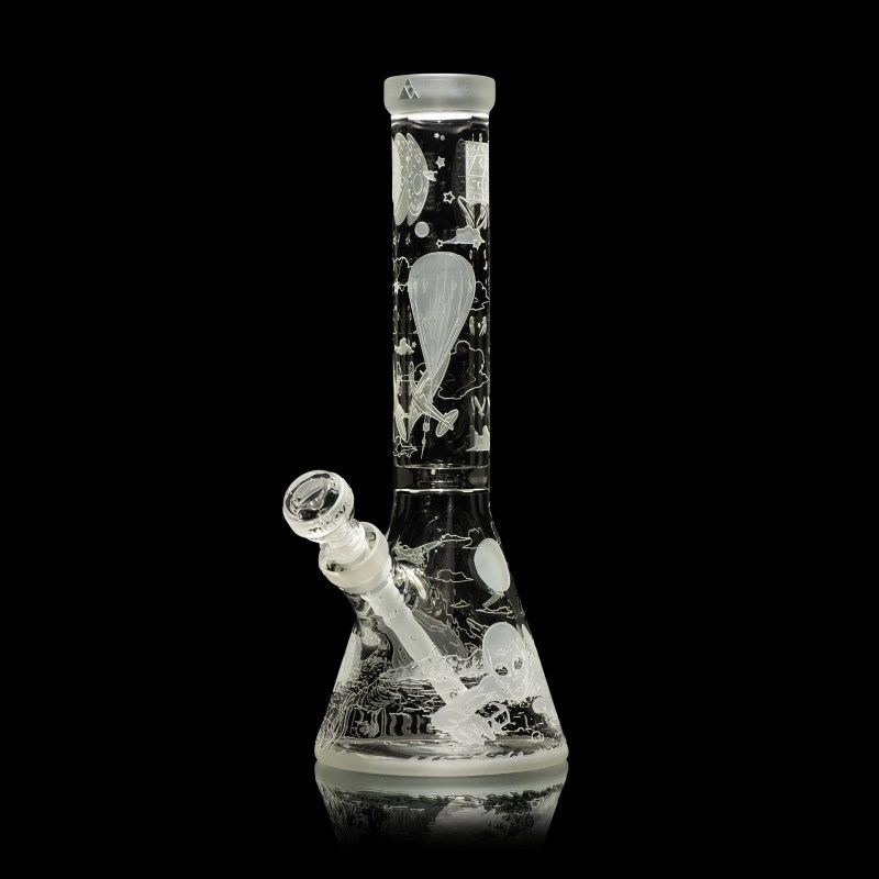 Roswell 1947 clear beaker bong-space odyssey-Milkyway