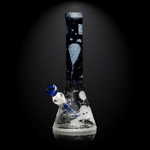 MK-1601-2 Roswell 1947 dark blue beaker bong-space odyssey-Milkyway