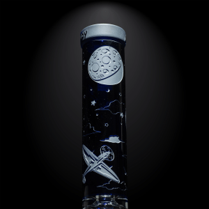 MK-1601-2_I Roswell 1947 dark blue beaker bong-space odyssey-Milkyway