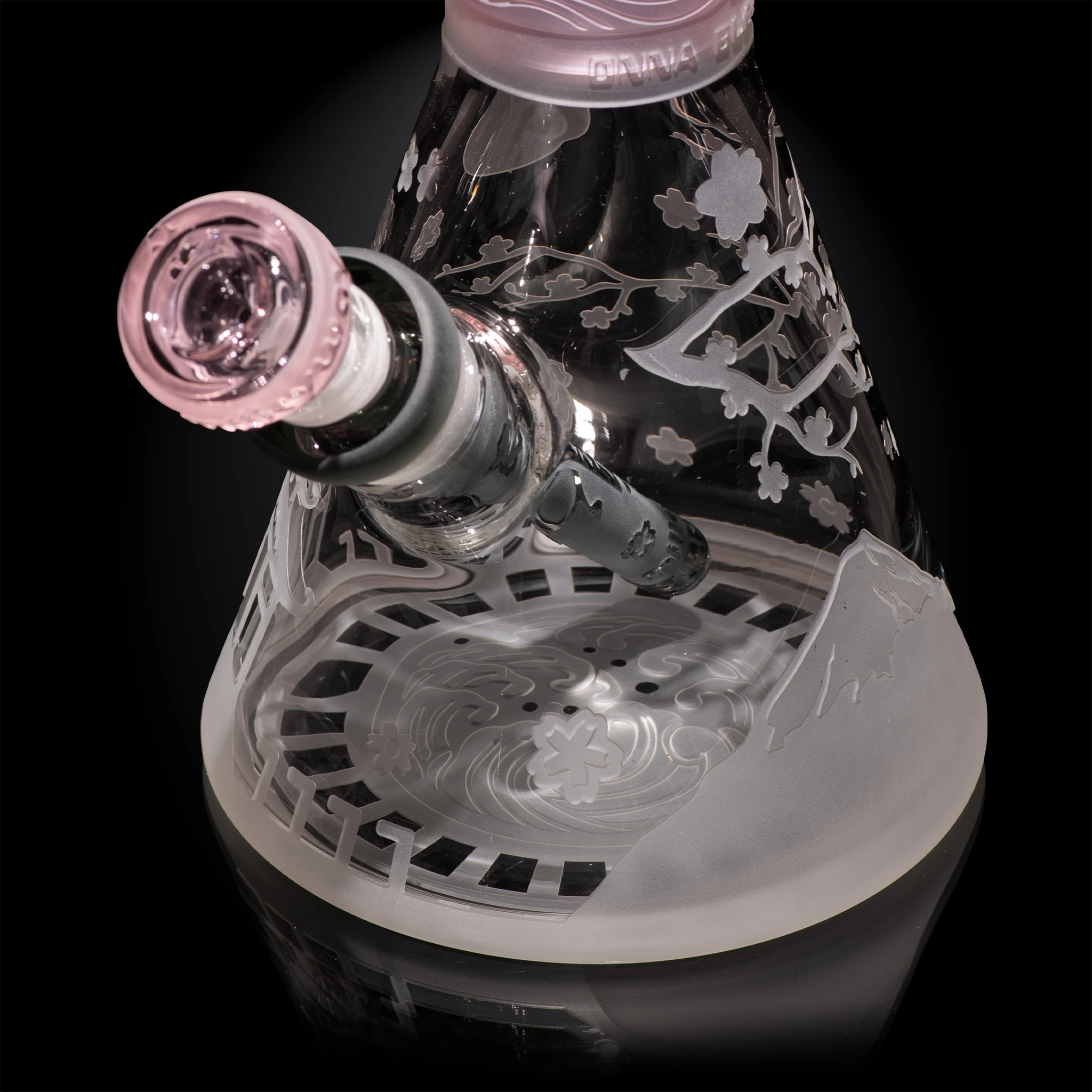 Femme Samurai 16″ Beaker Bong - Milkyway Glass