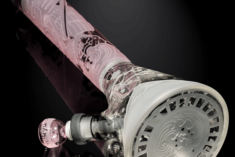 Femme Samurai pink/smoke beaker bong-edo tokyo-Milkyway