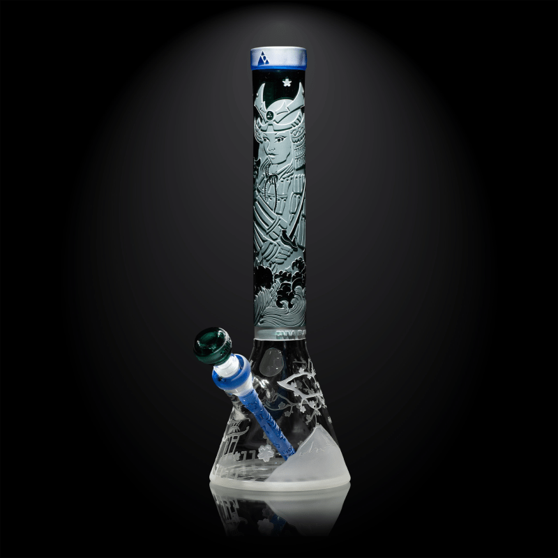 Femme Samurai teal/light blue beaker bong-edo tokyo-Milkyway