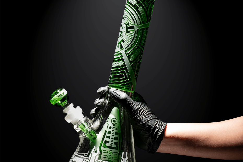 Nuclear Reactor green beaker bong-nuclear-Milkyway