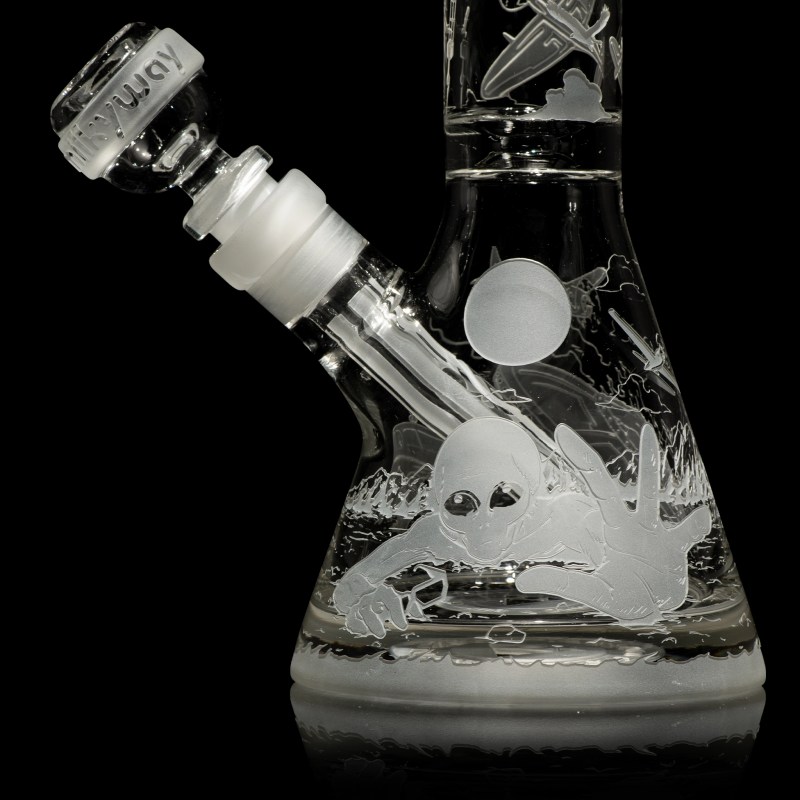Roswell 1947 clear beaker bong-space odyssey-Milkyway