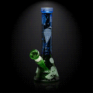 Roswell 1947 light blue/green beaker bong-space odyssey-Milkyway
