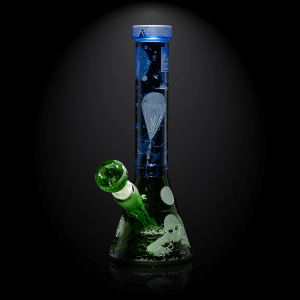 Roswell 1947 light blue/green beaker bong-space odyssey-Milkyway