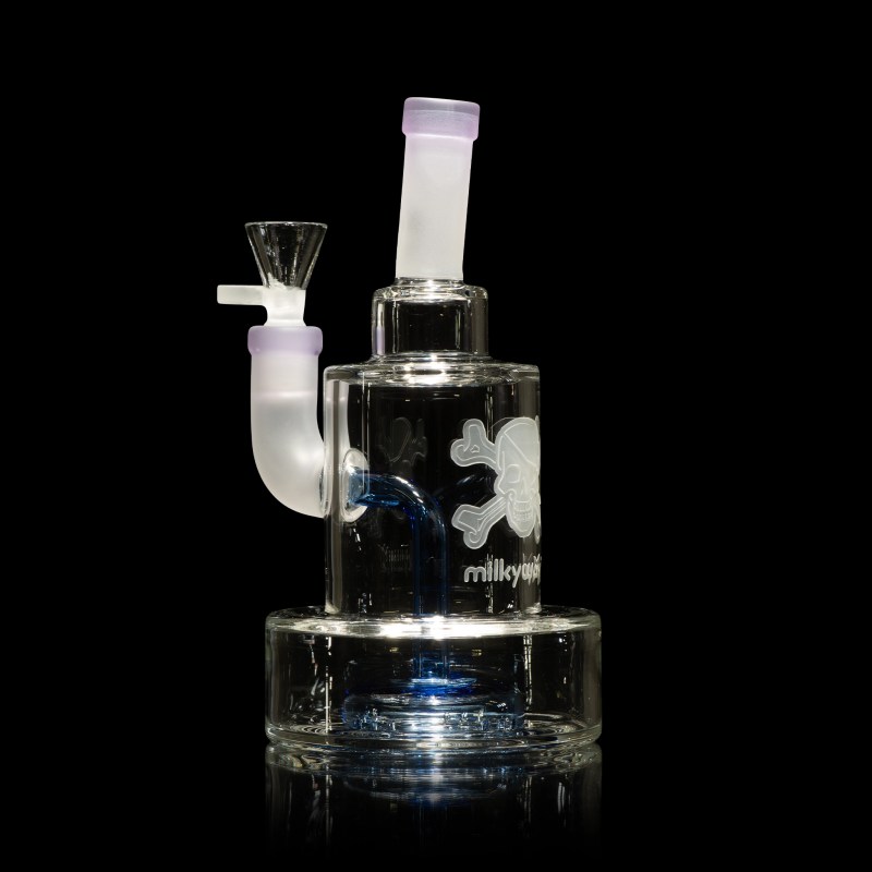 Skull and Crossbones-purple/light blue dab rigs-milkywayx