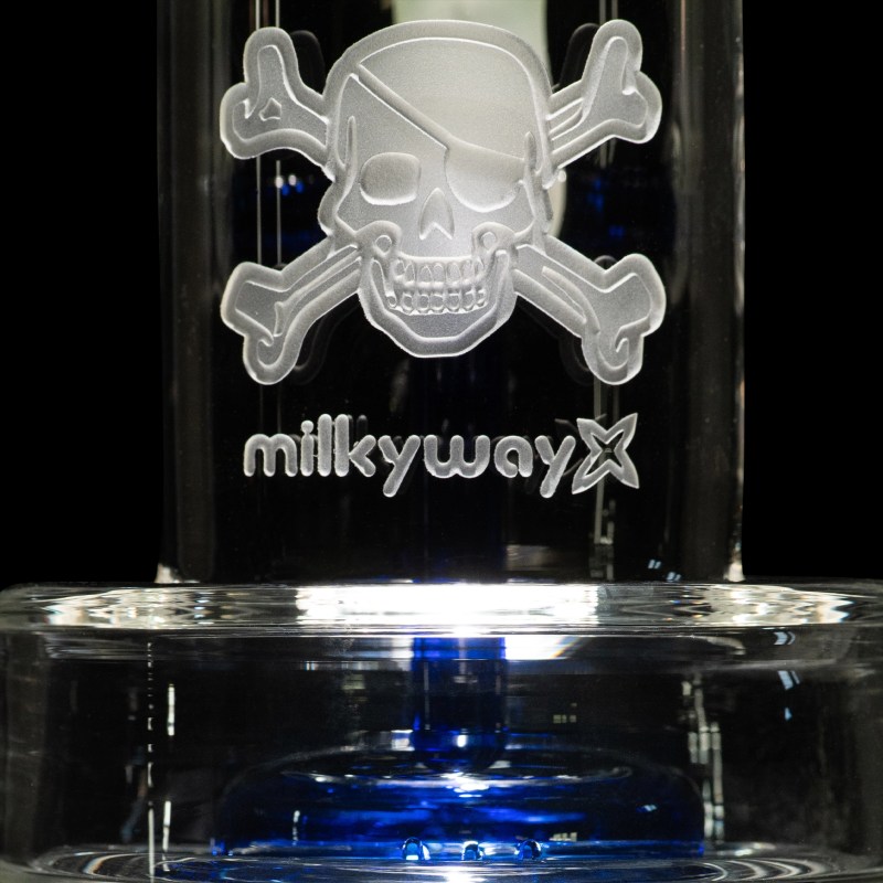 Skull and Crossbones-green/dark blue dab rigs-milkywayx