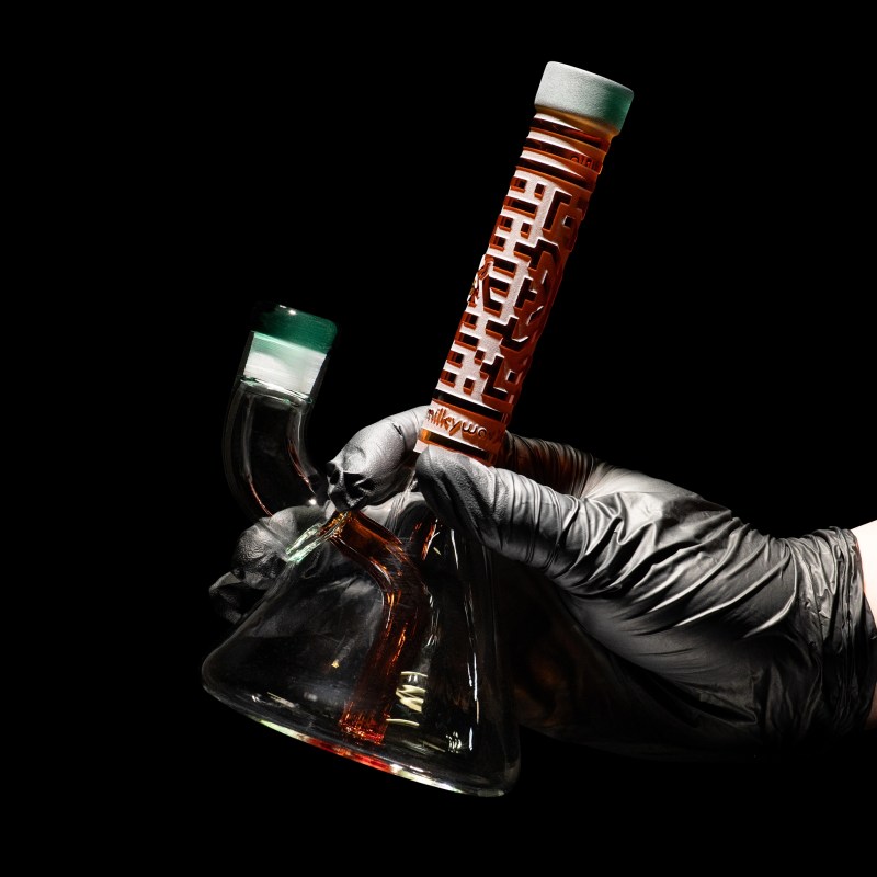 Bio-ID-teal/amber blue dab rigs-milkywayx