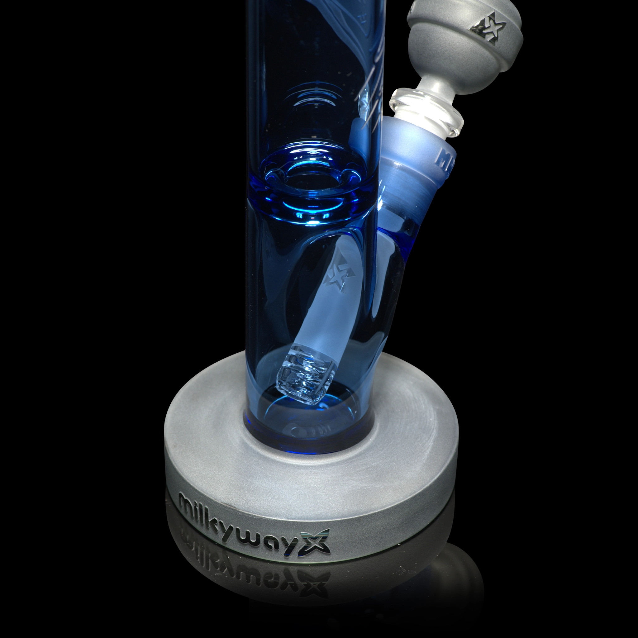 Spaceship X 9″ Straight Tube - Milkyway Glass