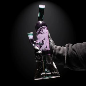 Thug Life-Purple/Teal-Dab Rig-Renaissance-Milkyway