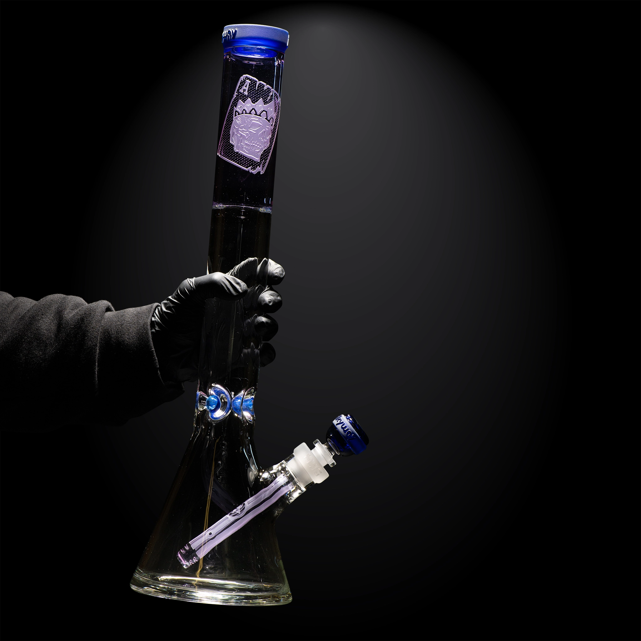 Cursed Saint Card-Purple/Dark Blue-Beaker Bong-skullduggery-Milkyway
