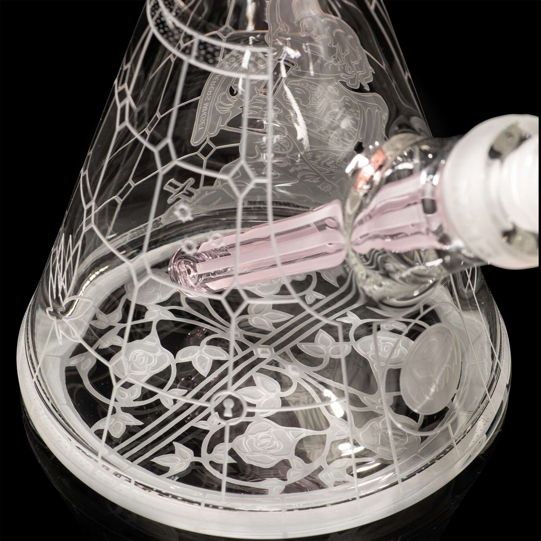 MK-1605-2_I Thugz Mansion-Pink-Beaker Bong-Renaissance-Milkyway