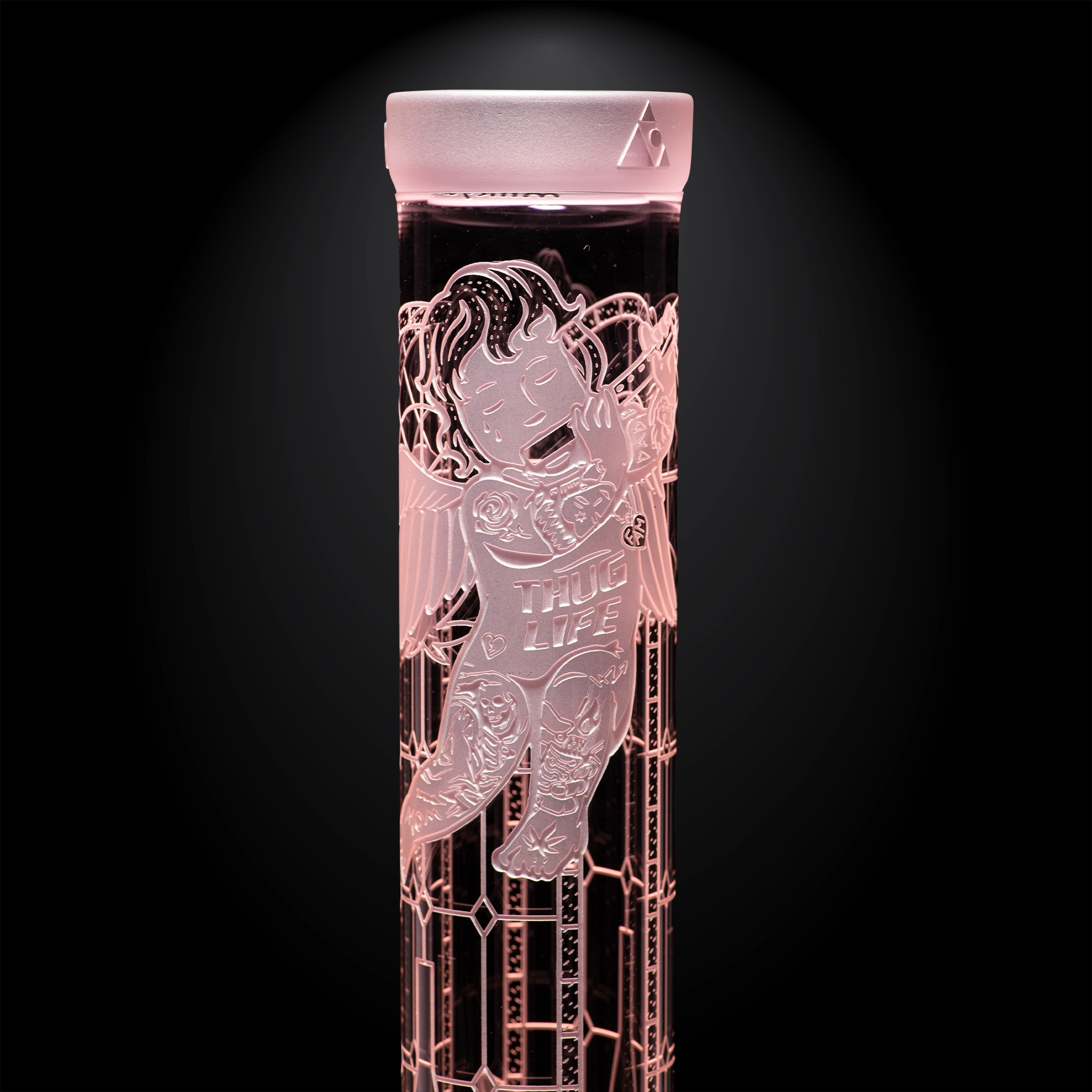 MK-1605-2_L Thugz Mansion-Pink-Beaker Bong-Renaissance-Milkyway
