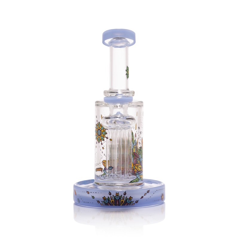 Crystal Mandala 7.5" Dab Rig - Blue