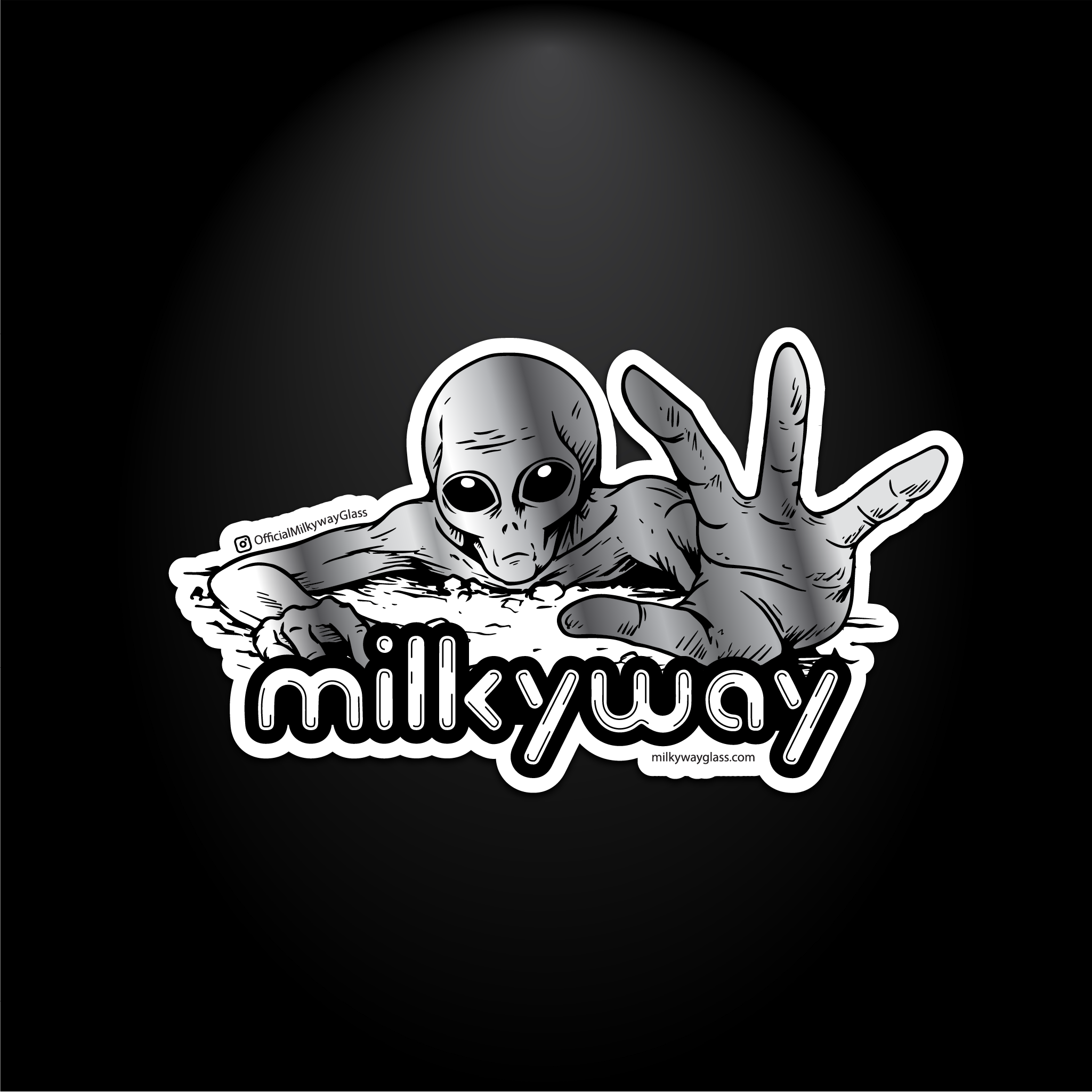 Roswell B (Alien) Sticker