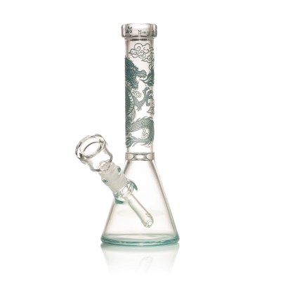 Dragon Heart 10" Color Beaker Bong - Teal