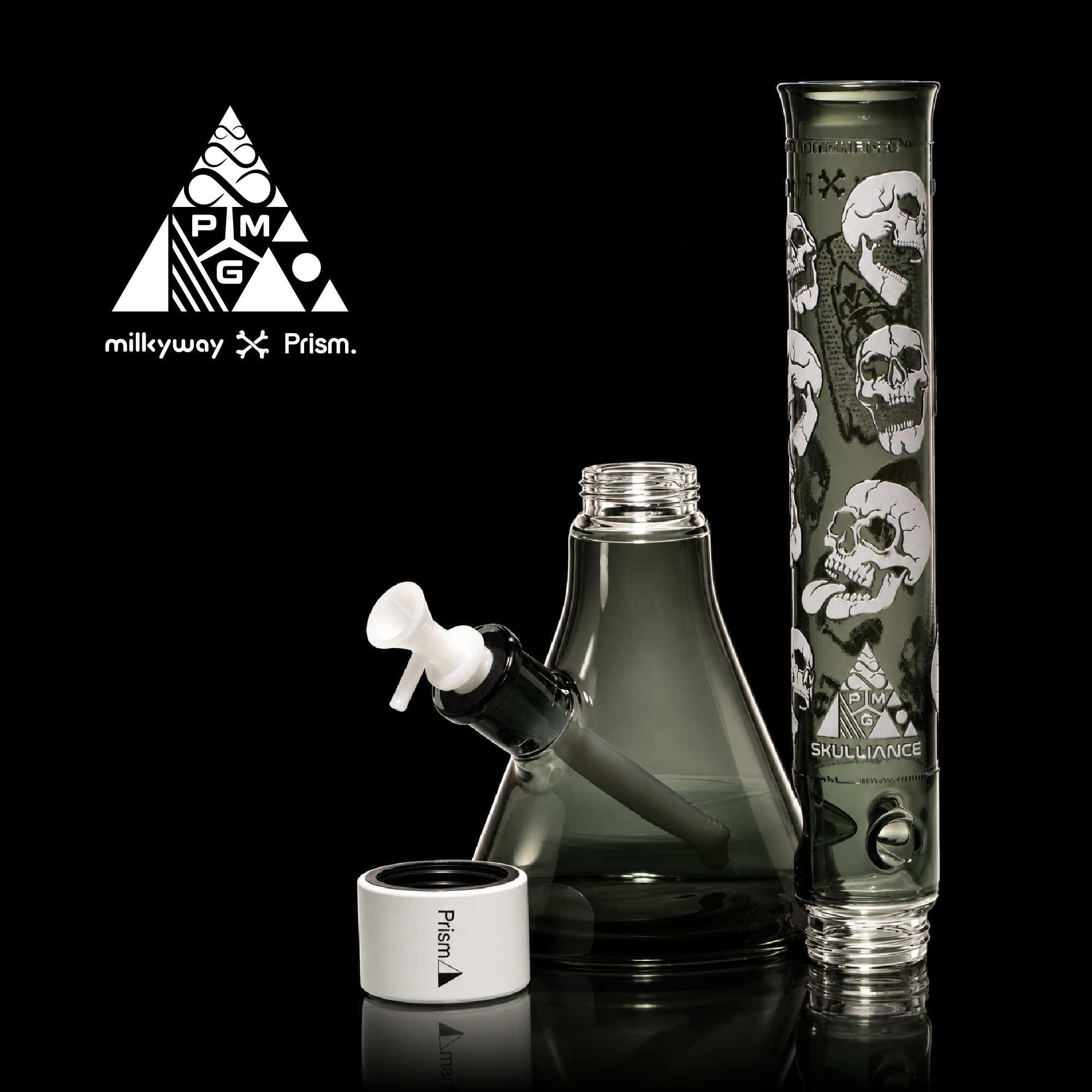 SKULLIANCE 12" Beaker Bong